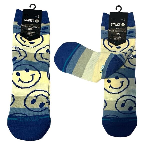Stance kid’s Wade Collection casual cotton crew socks New kids large 2 pairs - Picture 1 of 1